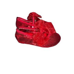 Stuart Weitzman baby bling Dorthy Red shoes size 3C